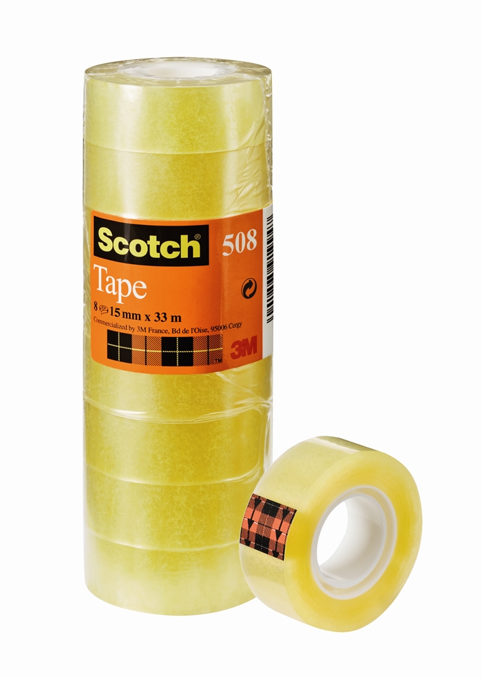 3M Tape Scotch 508 15mmx33m tower clear (10)