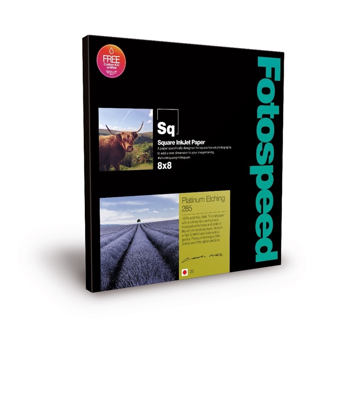 Fotospeed Platinum Etching 285 g/m² - 8x8" , 25 sheets