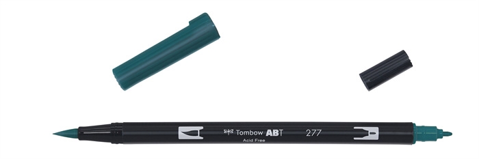 Tombow Marker ABT Dual Brush 277 dark green