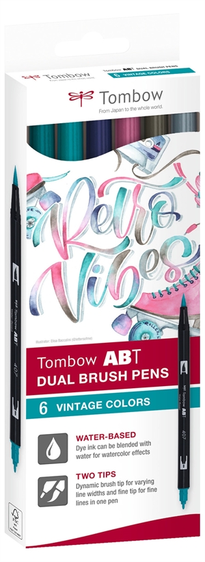 Tombow Marker ABT Dual Brush 6C-5 Vintage carton (6)