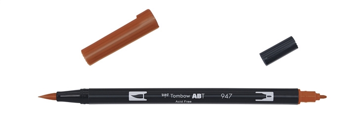 Tombow Marker ABT Dual Brush 947 burnt sienna