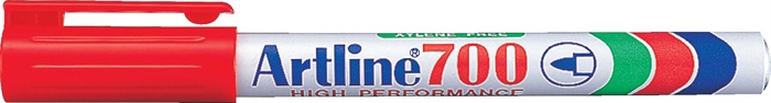 Artline Marker 700 Permanent 0.7 red