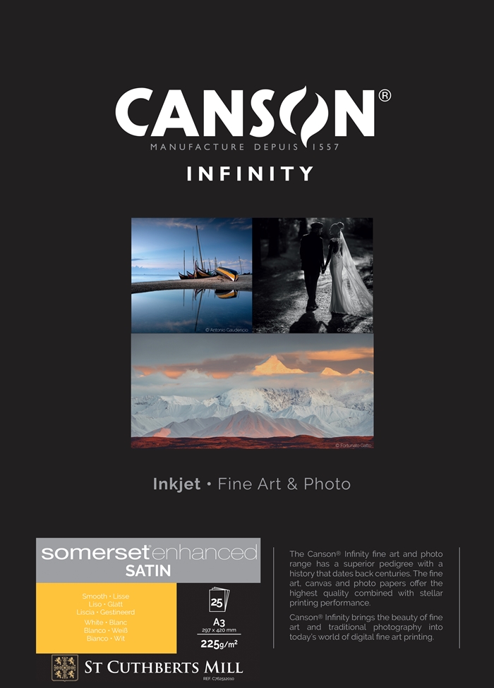 Canson Somerset Enhanced Satin 225 gsm - A4, 25 sheets