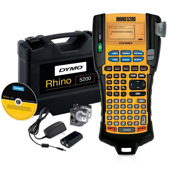 LabelManager Rhino 5200 pro machine in hardcase