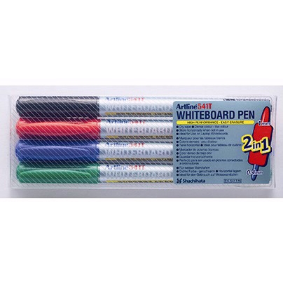 Artline Whiteboard Marker 541T 2-in-1 4-pack