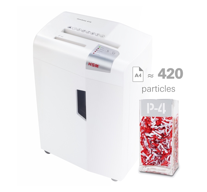 HSM Shredstar shredder X15 P4 4x37 confetti