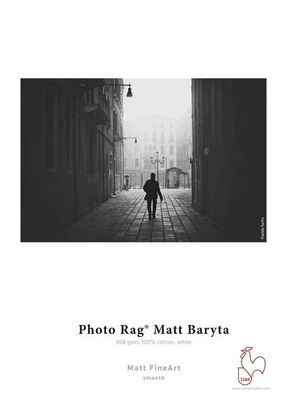 Hahnemühle Photo Rag Matt Baryta 308 g/m² - 24" x 12 meter