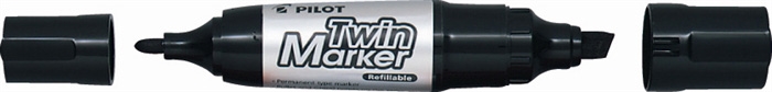 Pilot Marker Twin Marker Jumbo BG 4.0/7.0 black