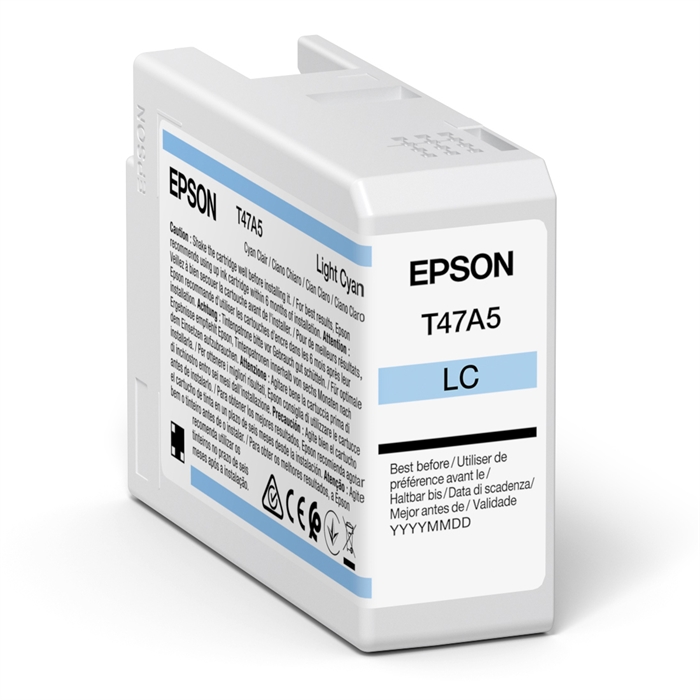 Epson Light Cyan 50 ml ink cartridge T47A5 - Epson SureColor P900