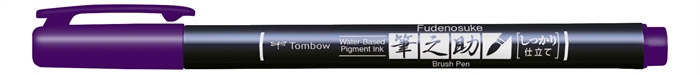 Tombow Marker Fudenosuke hard purple