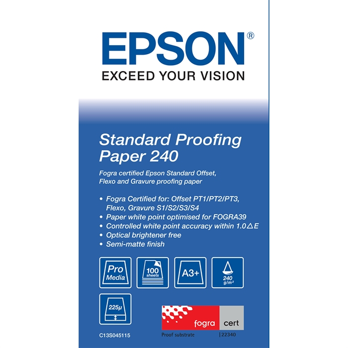 Epson Standard Proofing Paper, DIN A3+, 100 Sheets