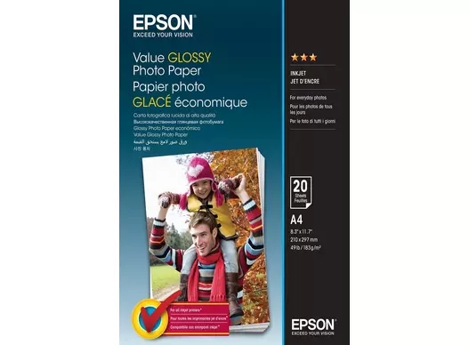 Epson Value Glossy Photo Paper 183 g/m2 - A4 - 20 sheets