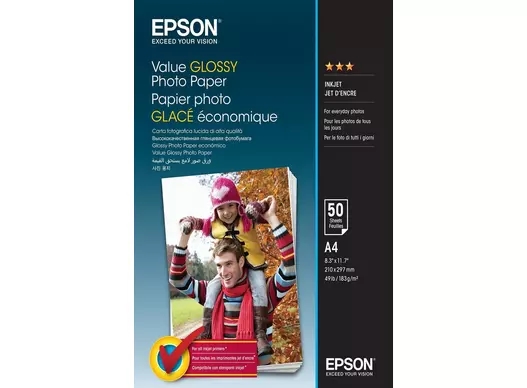 Epson Value Glossy Photo Paper 183 g/m2 - A4 - 50 sheets