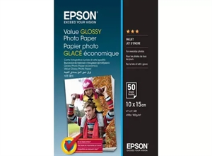 Epson Value Glossy Photo Paper 183 g/m2 - 10x15cm - 50 sheets