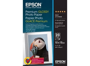 Epson Premium Glossy Photo Paper 255 g/m² - 10x15cm - 20 sheets