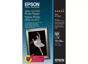 Epson Ultra Glossy Photo Paper 300 g/m² - 13x18cm - 50 sheets