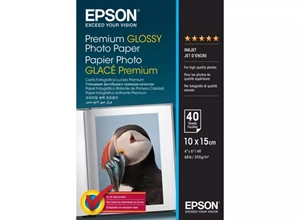 Epson Premium Glossy Photo Paper 255 g/m² - 10x15cm - 40 sheets