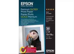 Epson Premium Glossy Photo Paper 255 g/m², 130 x 180 mm, 255g/m², 30 sheets