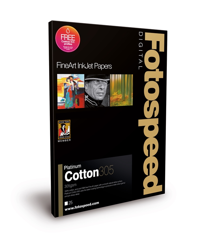 Fotospeed Platinum Cotton 305 g/m² - A3+, 25 sheets