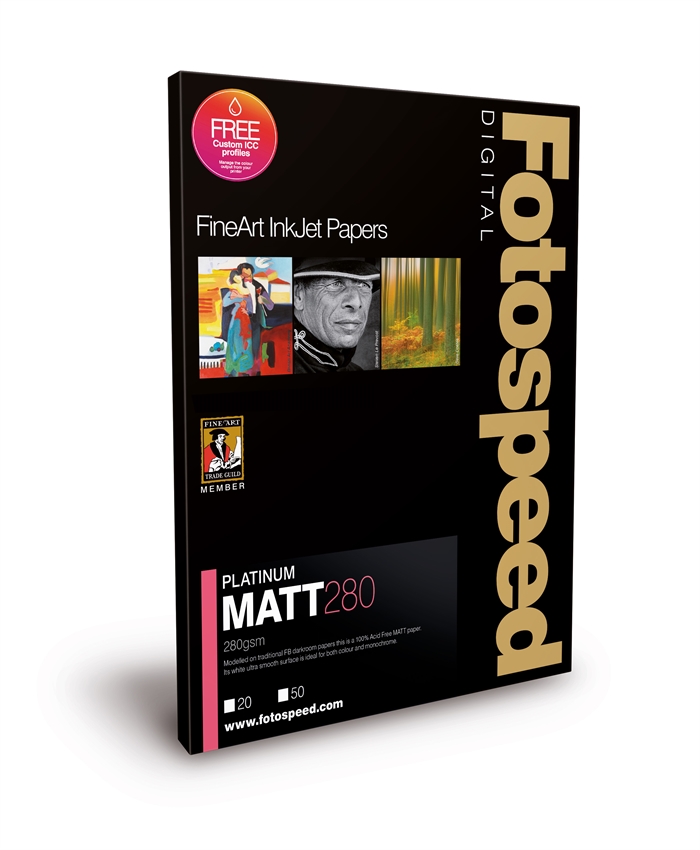 Fotospeed Platinum Matt 280 g/m² - A3, 25 sheets